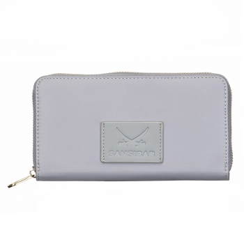 Sansibar Zip Wallet L, silver