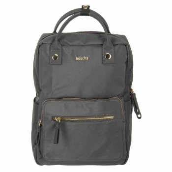 BOSCHA Canvas Backpack, anthracite
