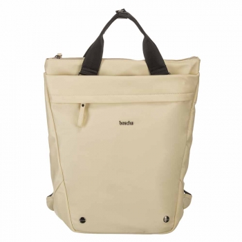BOSCHA Nylon Backpack, cream