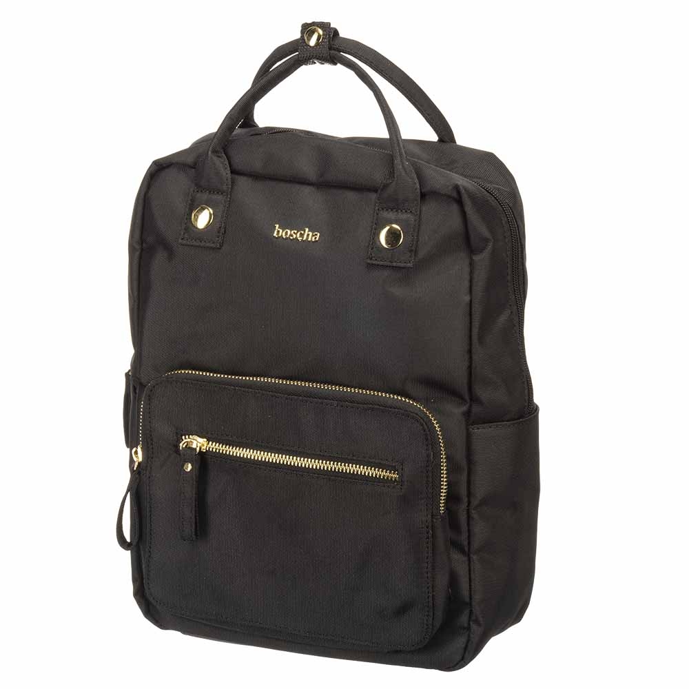 BOSCHA Canvas Backpack, black