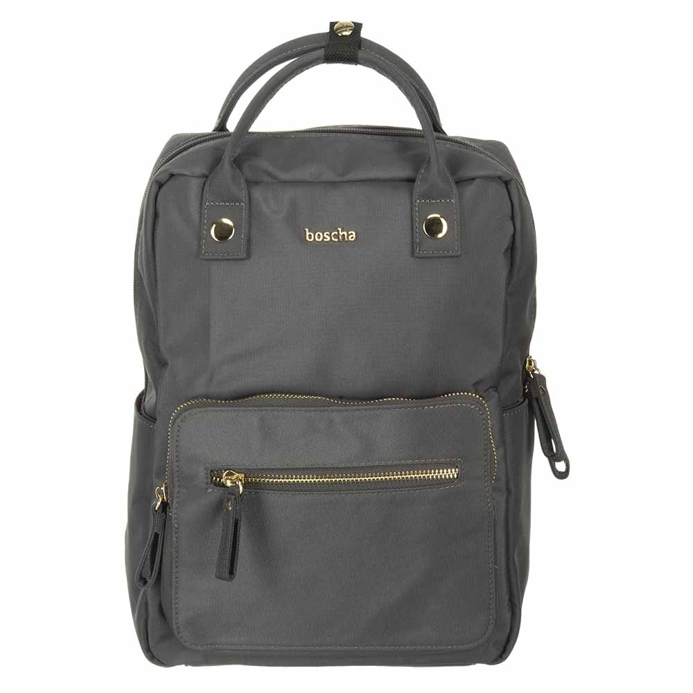 BOSCHA Canvas Backpack, anthracite