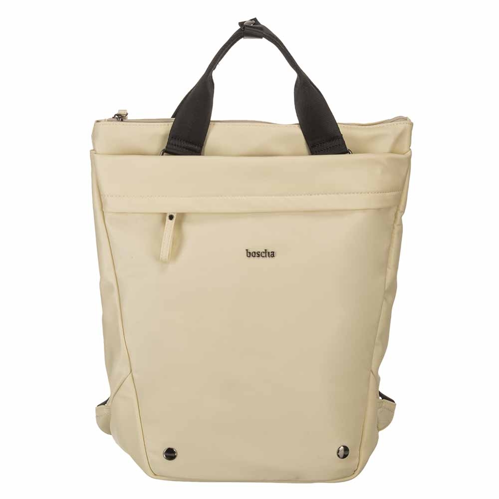 BOSCHA Nylon Backpack, cream